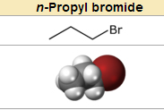 structure of n-propyl bromide (Wiki-image)