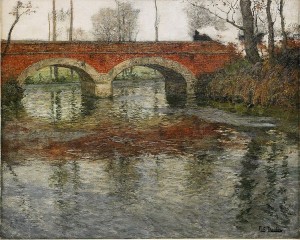 river landscape, by Frits Thaulow
