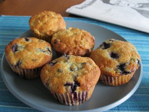 A Recipe for Fresh, Low-Fat Blueberry Muffins